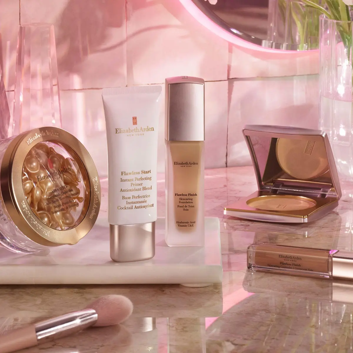 Elizabeth Arden Flawless Finish Skincaring Pressed Powder, Bronze | Sheer, Buildable Coverage with Nourishing Ingredients - view 9