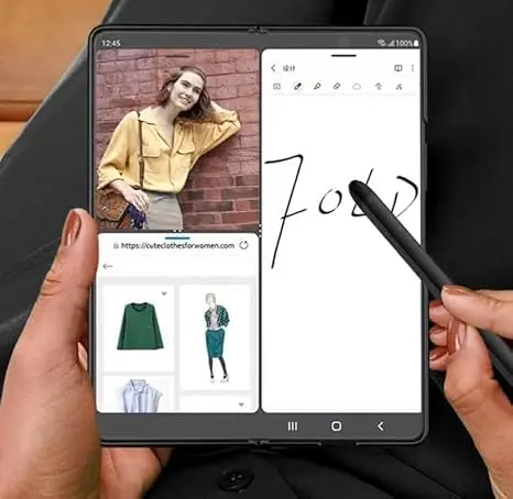 Qenw S Pen for Galaxy Z Fold 8 Ultra/Fold 7 / Fold 6 / Fold 5 | Slim-Black Aluminum Stylus - view 7