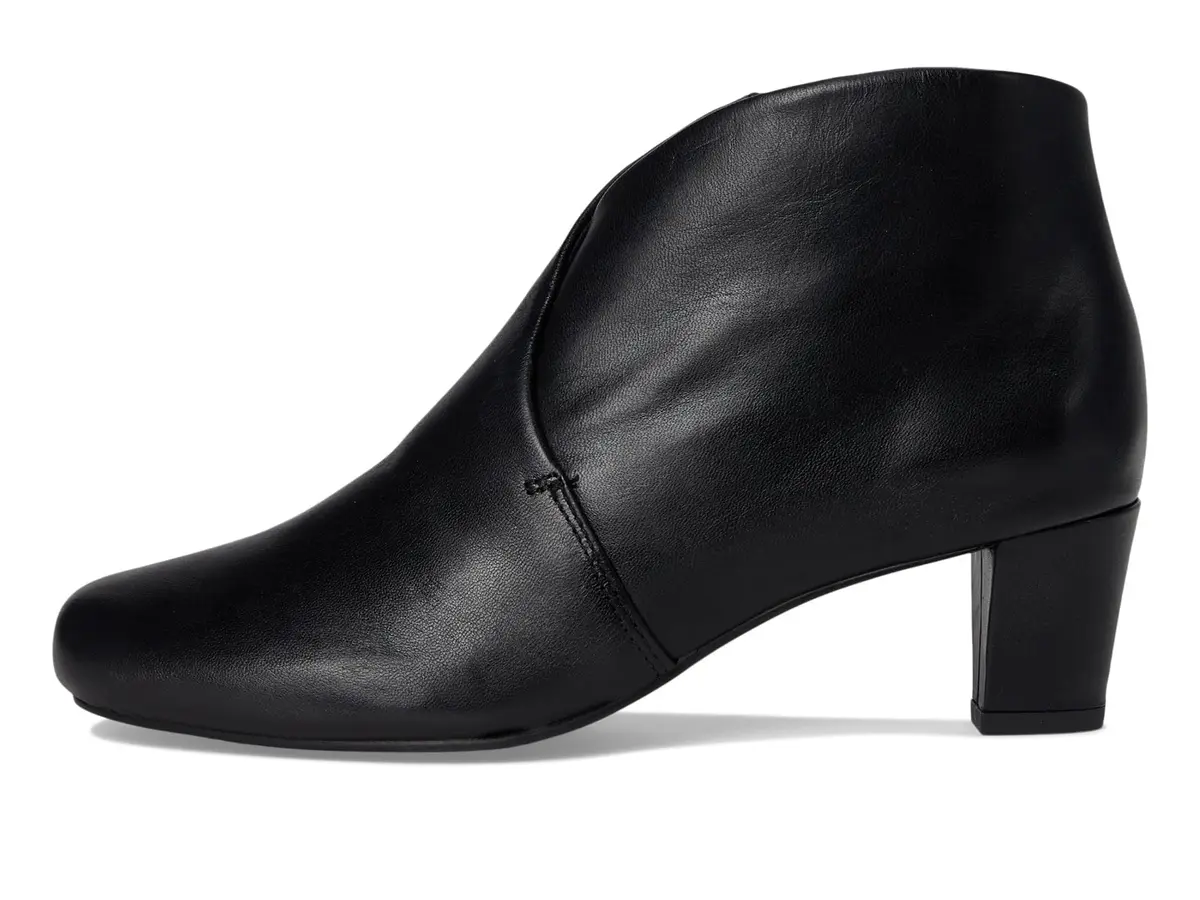 David Tate Prestige Boot Black Nappa Leather 10.5 | Stylish & Comfortable Ankle Boot with Leather Side Zipper - view 6
