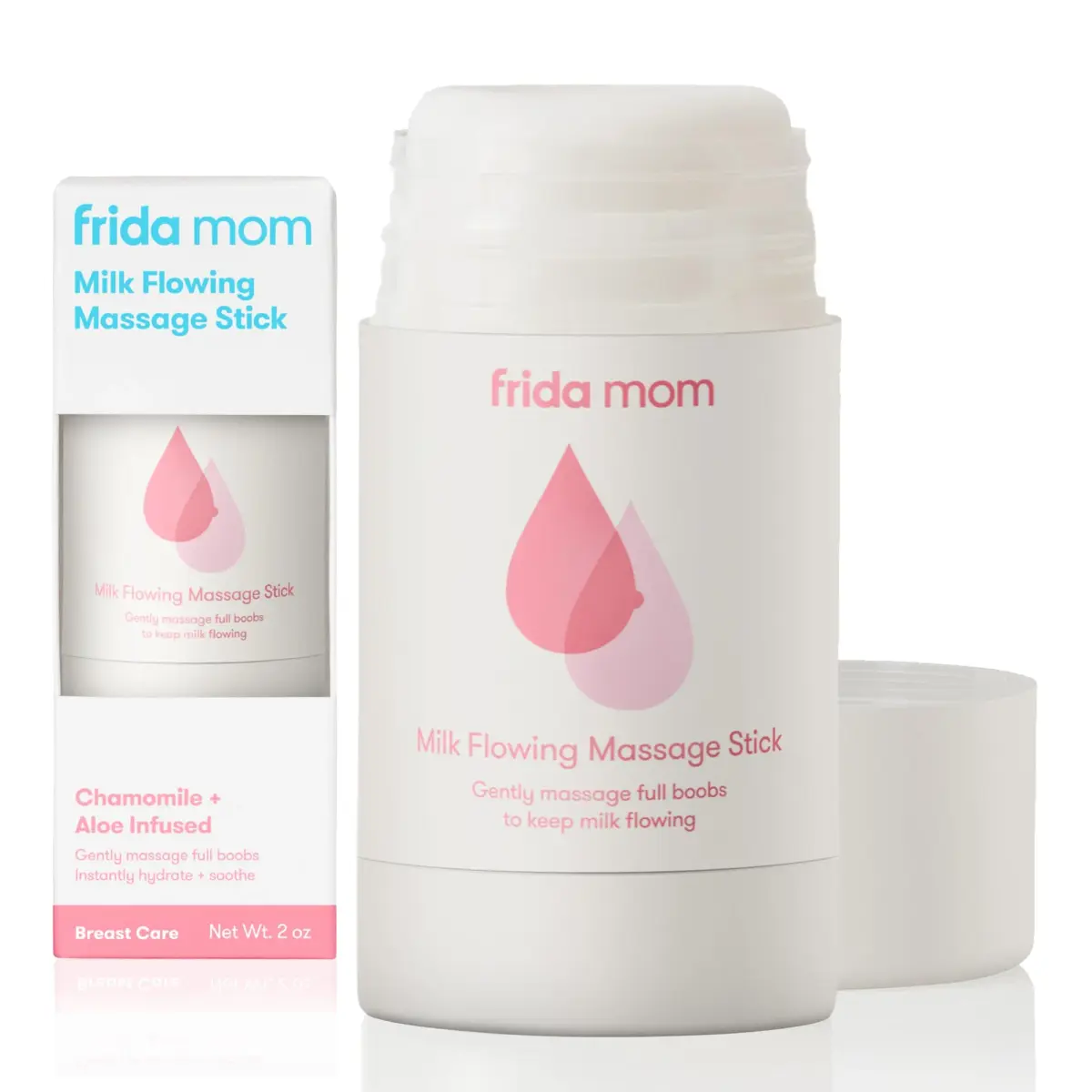 Frida Mom Milk Flowing Massage Stick 59ml (2 Fl Oz) | Aloe & Chamomile Infused for Breastfeeding Moms - main product image