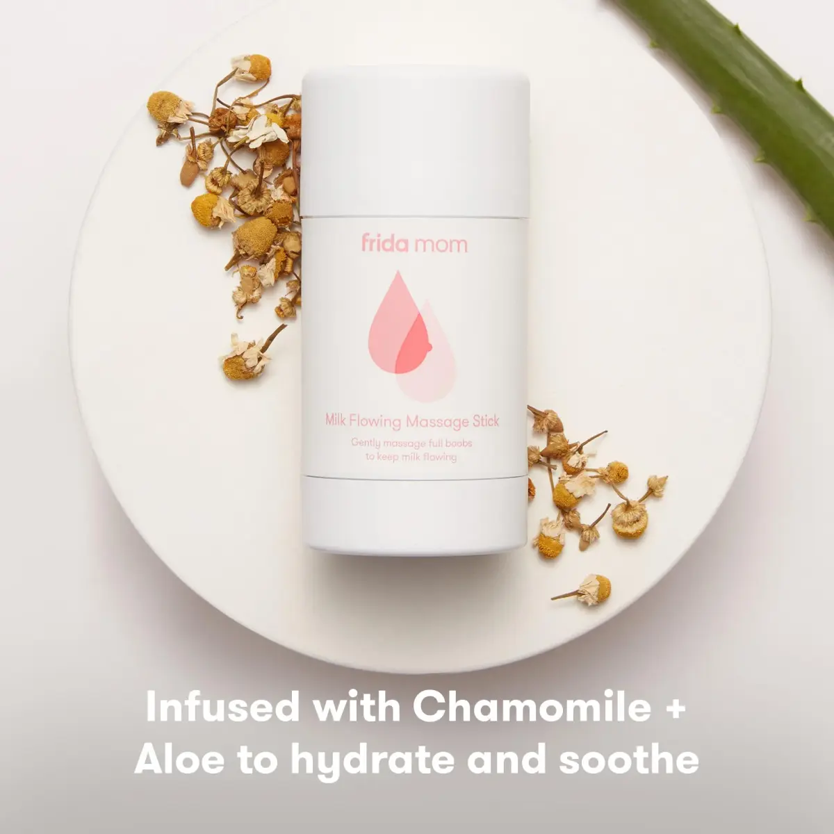 Frida Mom Milk Flowing Massage Stick 59ml (2 Fl Oz) | Aloe & Chamomile Infused for Breastfeeding Moms - view 4