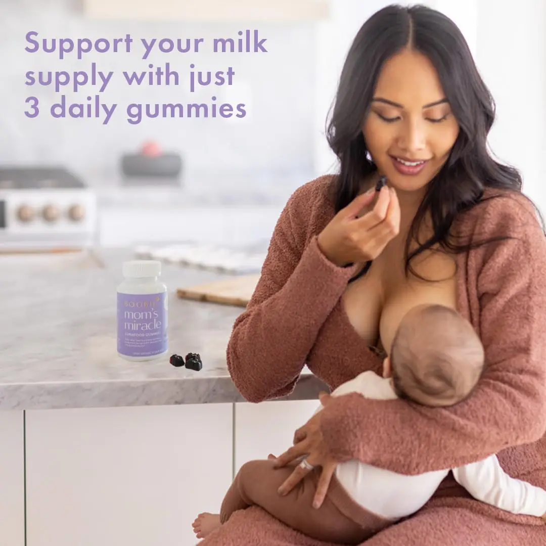 Boobie Moms Miracle Lactation Support Gummies | Milk & Hair Booster 60 Count (Pack of 2) - view 8