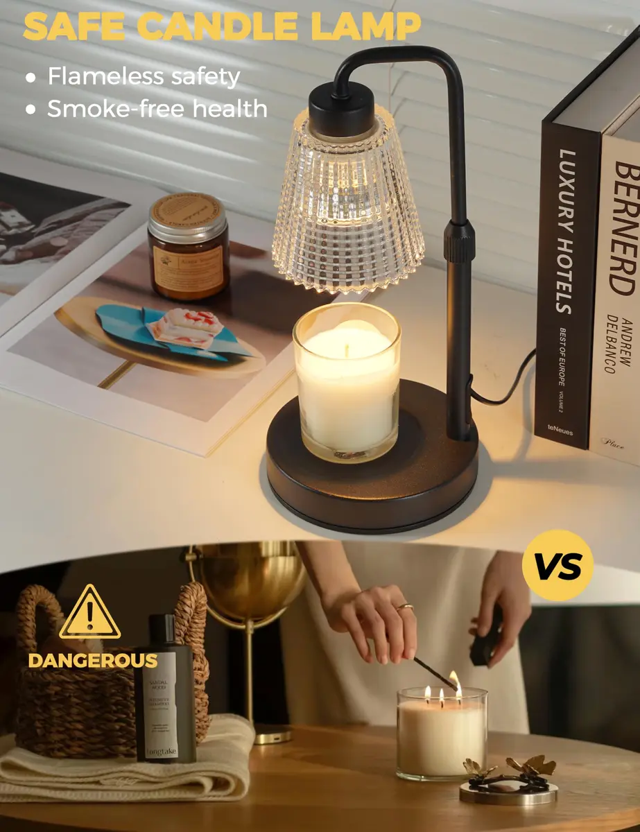 GODONLIF Candle Warmer Lamp with Timer, Home Decor for Women | Dimmable, Adjustable Height, Safe & Elegant - view 2