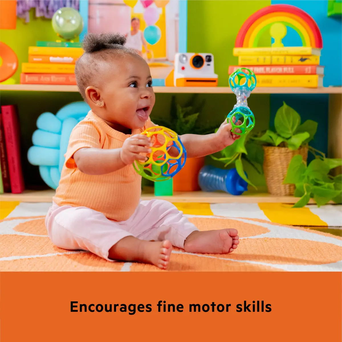 Bright Starts Easy-Grasp Oball Bundle Gift Set 2-Pack | BPA Free, Unisex, Newborn+ - view 4