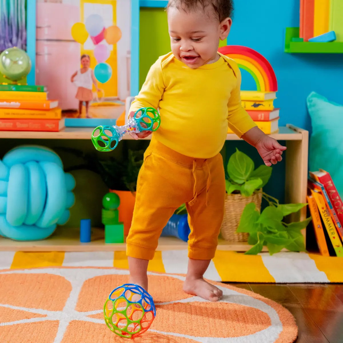 Bright Starts Easy-Grasp Oball Bundle Gift Set 2-Pack | BPA Free, Unisex, Newborn+ - view 6