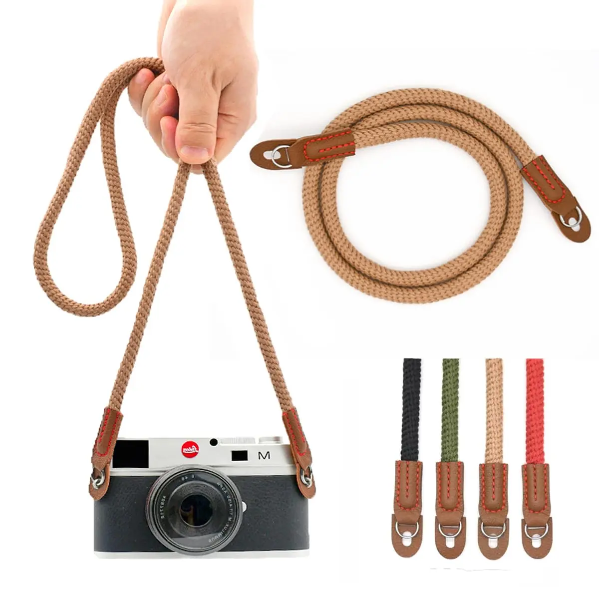 Eorefo Camera Strap Vintage 100cm | Durable Rope Neck & Shoulder Belt for DSLR & Mirrorless Cameras - main product image