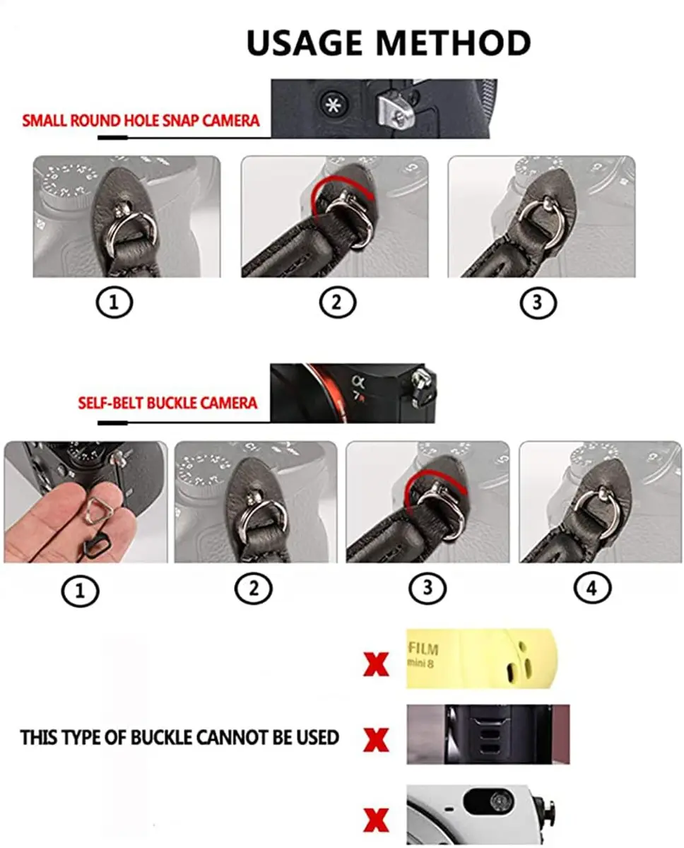 Eorefo Camera Strap Vintage 100cm | Durable Rope Neck & Shoulder Belt for DSLR & Mirrorless Cameras - view 5
