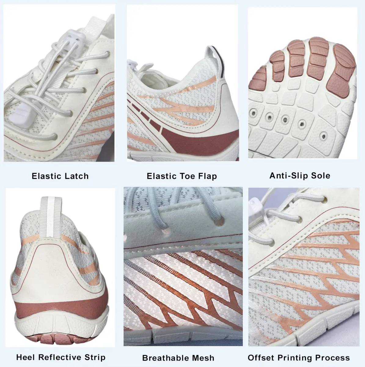 V OPXIN Barefoot Shoes for Women & Men, Wide Toe Box, Breathable Water Shoes | 23cm (9-9.5 Women/7-7.5 Men) - view 5