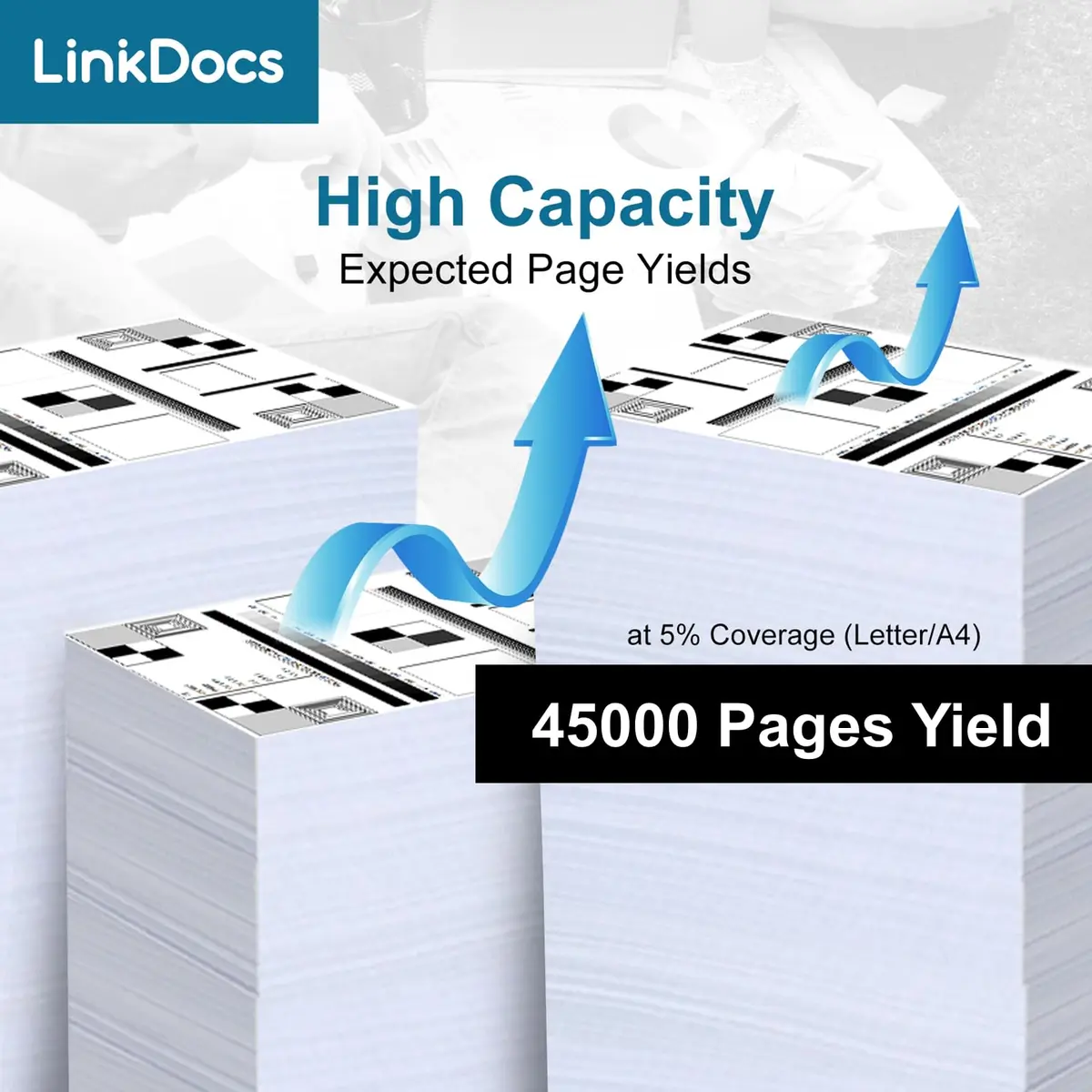 LinkDocs DR920 High Yield Imaging Drum Unit for Brother Printers | 45,000 Pages, Compatible with HL-L5210 HL-L6210DW - view 3