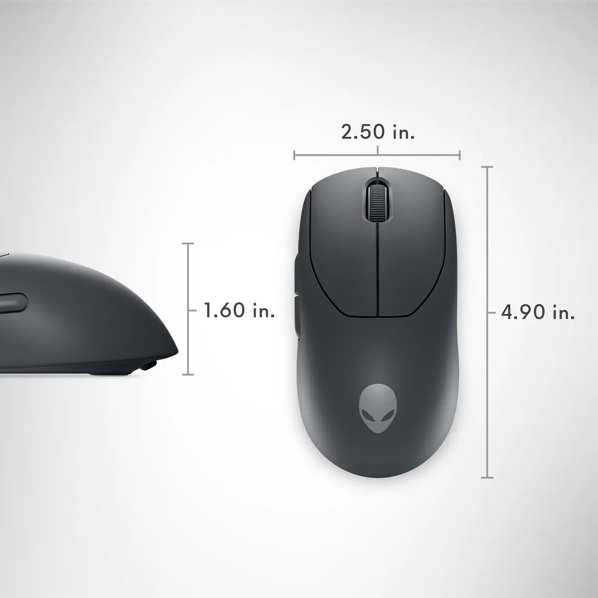 Alienware Pro Wireless Gaming Mouse 26,000 DPI | 6 Buttons, Dark Side of the Moon - view 8