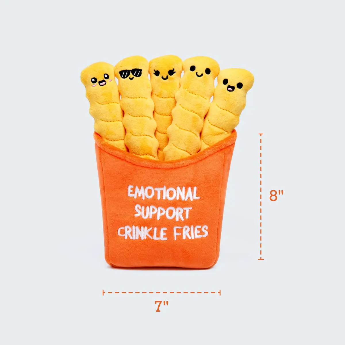 WHAT DO YOU MEME? Emotional Support Crinkle Fries Plush Toy 25cm (10 inches) | Fun & Stress-Relief Toy - view 4