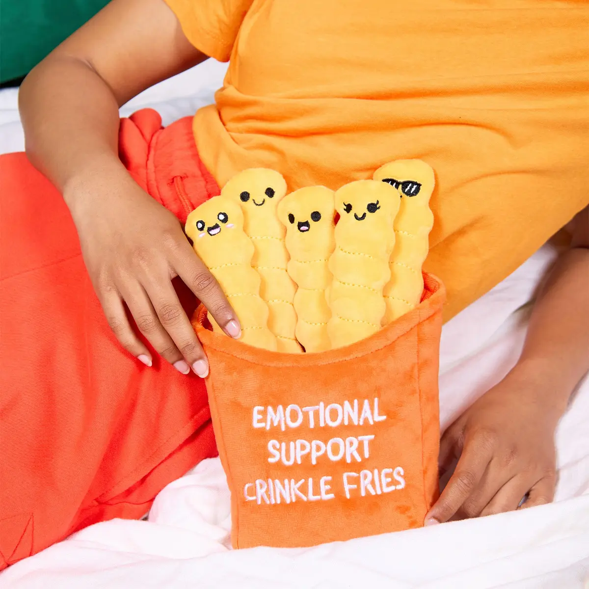 WHAT DO YOU MEME? Emotional Support Crinkle Fries Plush Toy 25cm (10 inches) | Fun & Stress-Relief Toy - view 2