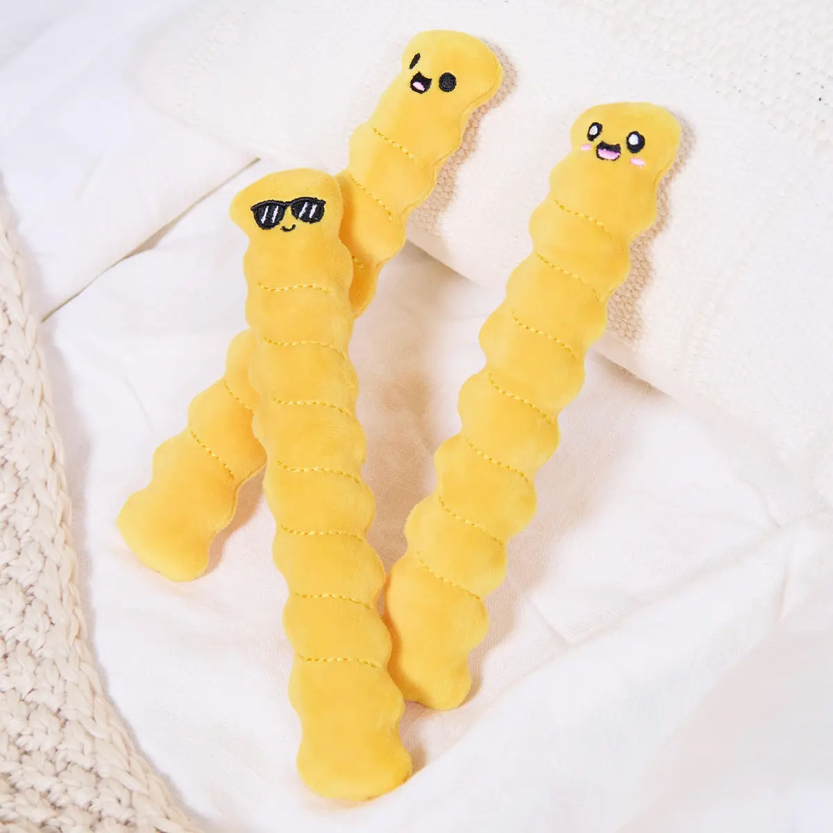 WHAT DO YOU MEME? Emotional Support Crinkle Fries Plush Toy 25cm (10 inches) | Fun & Stress-Relief Toy - view 3