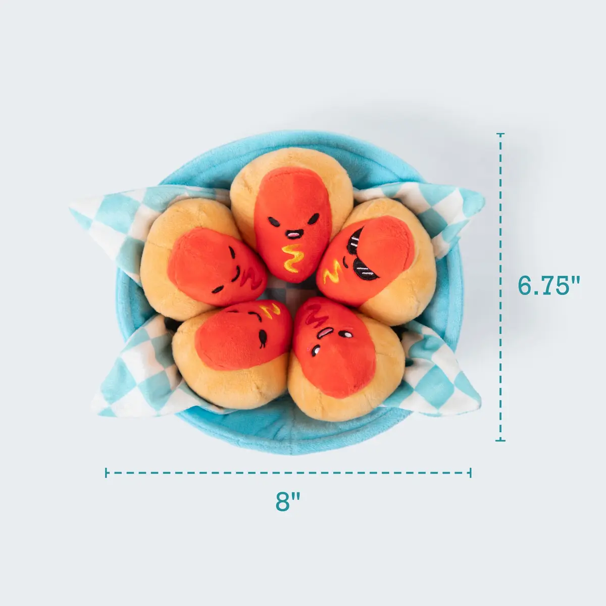 WHAT DO YOU MEME? Emotional Support Hot Dogs Plushies 18cm (7 inches) | ASTM-Tested Toy Figure - view 3