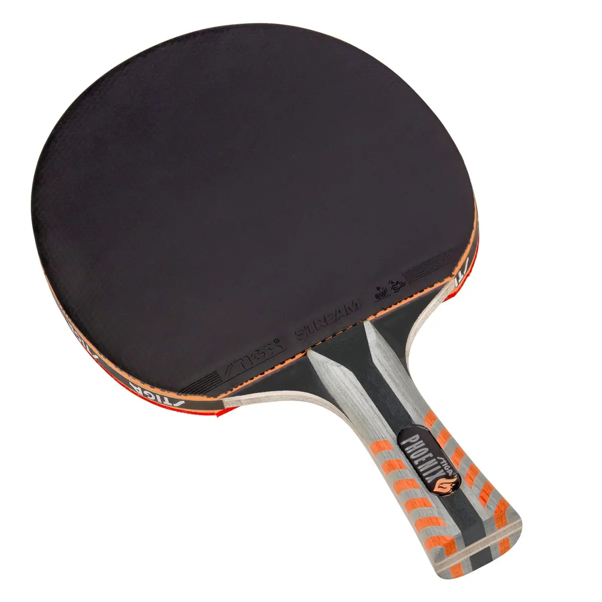 STIGA Phoenix Ping Pong Paddle - 5-Ply Ultra-Light Balsa Blade - 2mm ITTF-Approved Rubber - Flared Handle - Competitive Table Tennis Racket (Red, One Size) - view 3