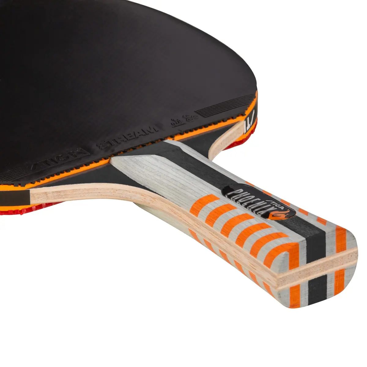 STIGA Phoenix Ping Pong Paddle - 5-Ply Ultra-Light Balsa Blade - 2mm ITTF-Approved Rubber - Flared Handle - Competitive Table Tennis Racket (Red, One Size) - view 4