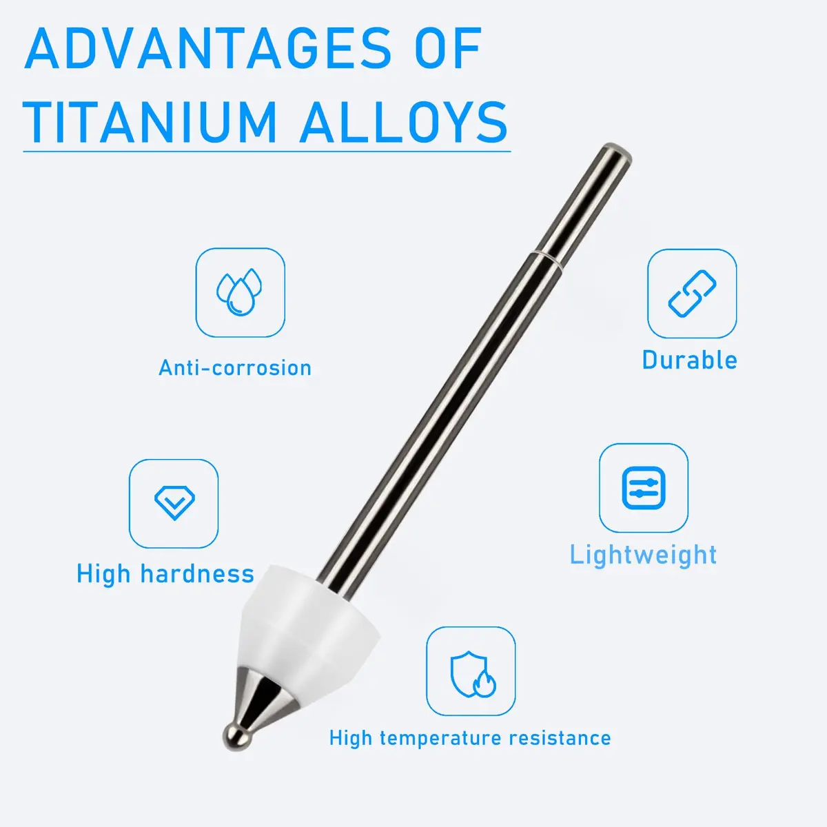 REEYEAR Titanium Alloy Replacement Nibs for Samsung S Pen Creator Edition (2 Pcs, Space Gray) | Unbreakable, Smooth Ballpoint Note Taking - view 3