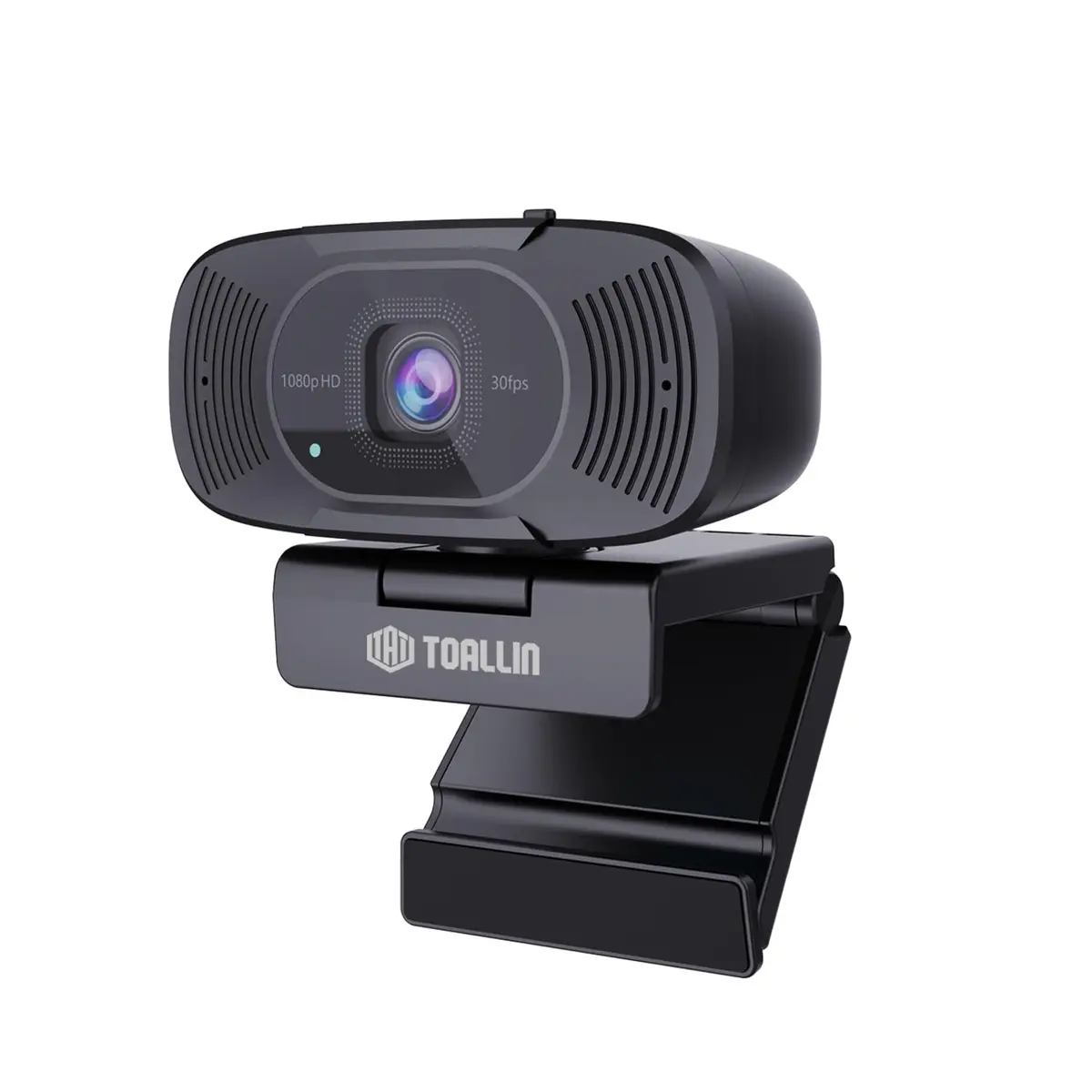 TOALLIN 1080P Auto-Focus Webcam with Dual Microphones | 90° Wide Angle, Privacy Shutter, USB for Video Calls - main product image
