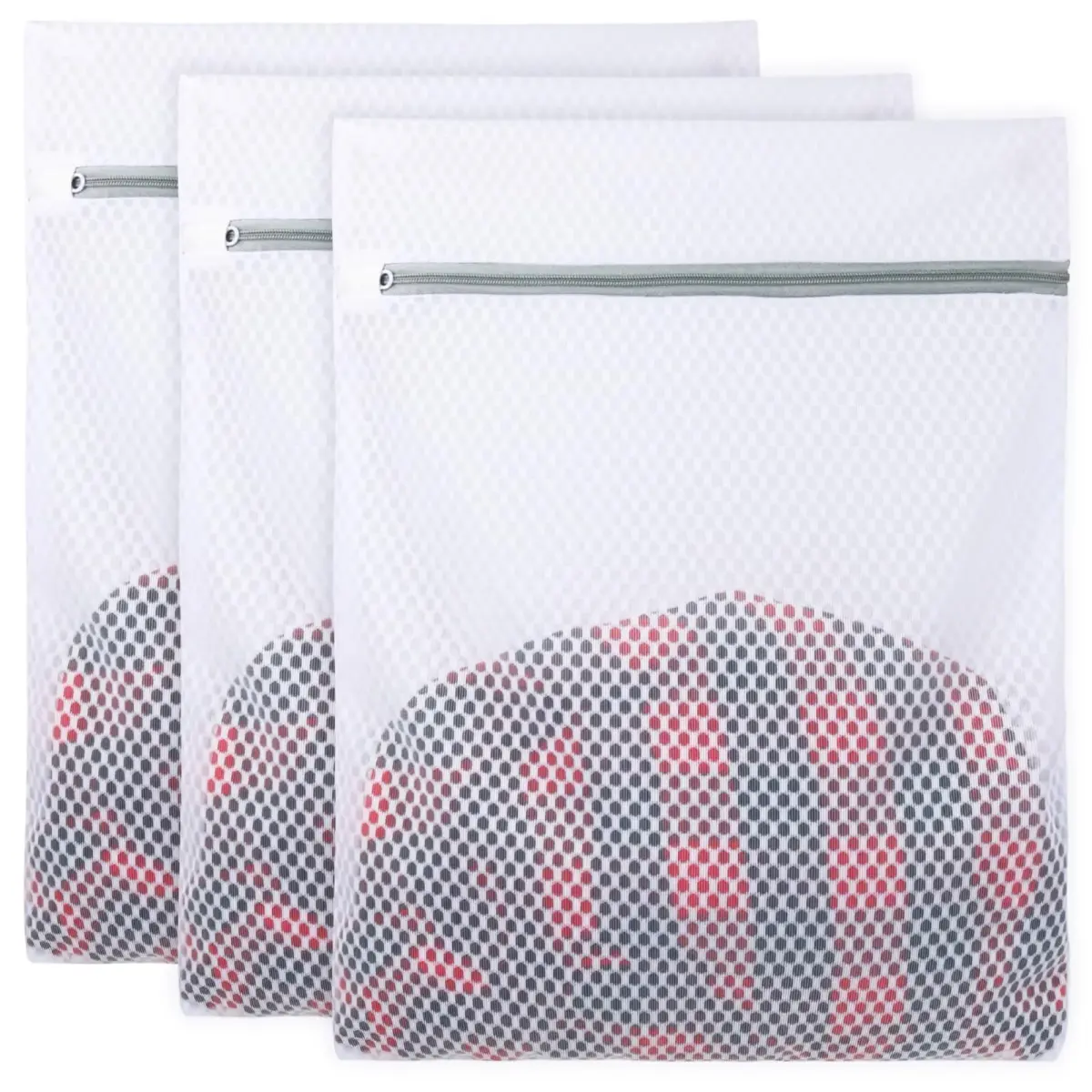 Vivifying 3-Pack Medium Mesh Laundry Bags 32 x 42 cm (12.6 x 16.5 Inches) | Protects Delicates & Travel Gear - view 8