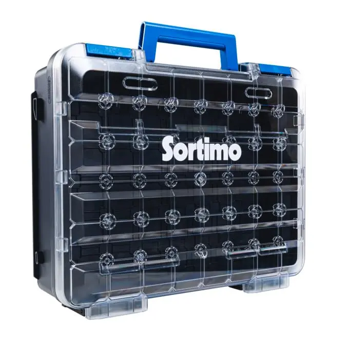 Sortimo T-BOXX 330 Empty Sorting Box 35.8cm x 44.4cm x 11.5cm | Transparent Lid for Small Parts - view 4