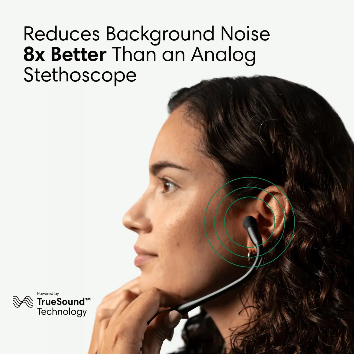 EKO CORE 500™ Digital Stethoscope — 40x Amplification, Active Noise Cancellation, 3-Lead ECG, FDA-Cleared AI with Eko+, Full-Color Display, Reimbursement Eligible — Silver - view 4