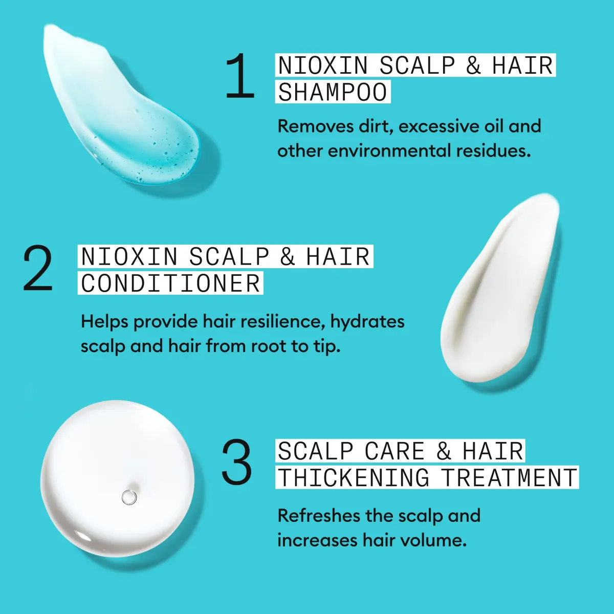 NIOXIN System Kit 3 for Colored Hair & Light Thinning | 23.6 oz (697 ml) | Clinically Tested Thickening & Strengthening - view 7