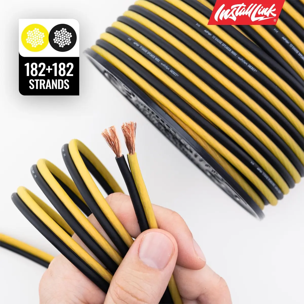 Install Link 12 AWG Gauge Speaker Wire 100 Feet (30.5m) | CCA Copper Clad Aluminum for Home Theater & Car Audio - view 8