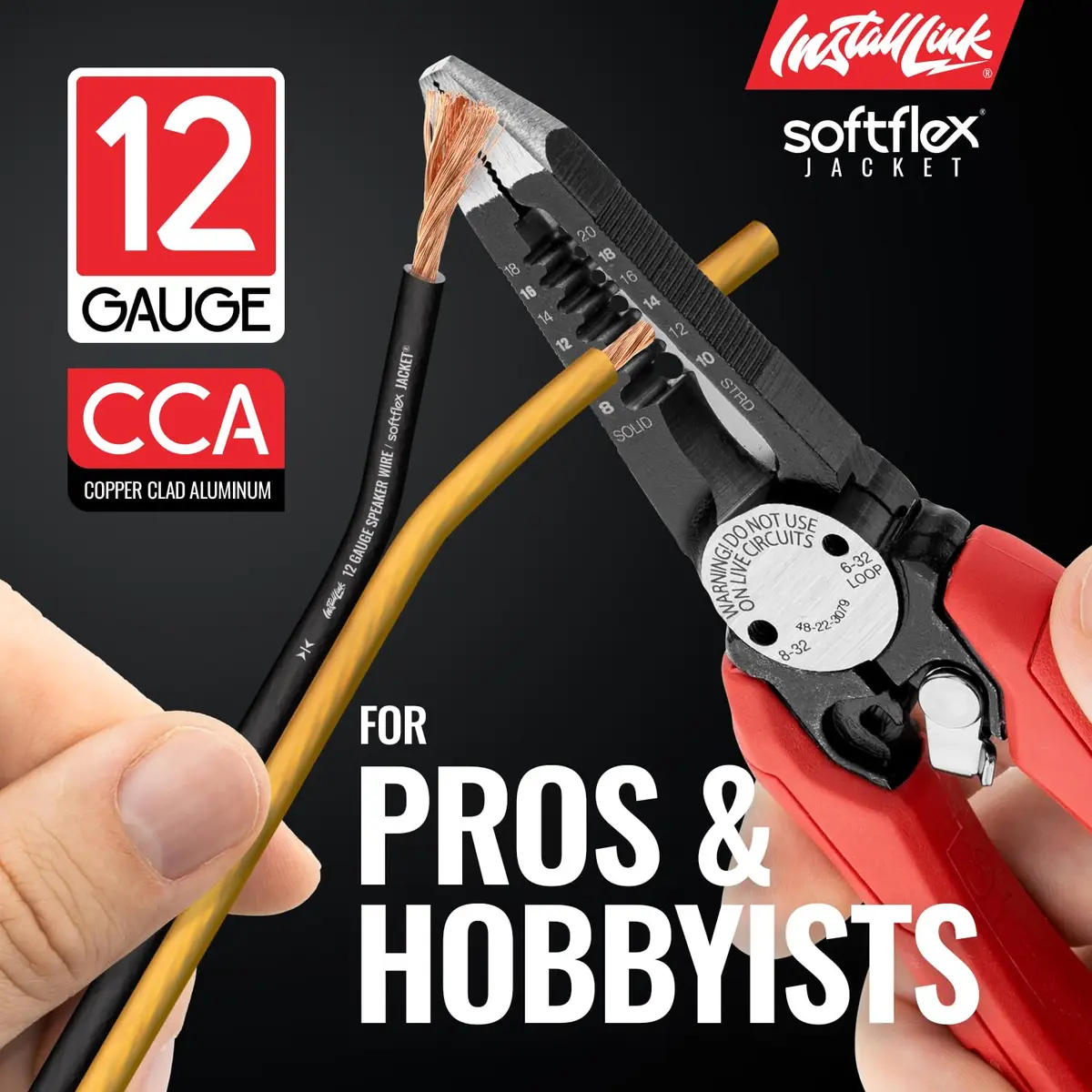 Install Link 12 AWG Gauge Speaker Wire 100 Feet (30.5m) | CCA Copper Clad Aluminum for Home Theater & Car Audio - view 3