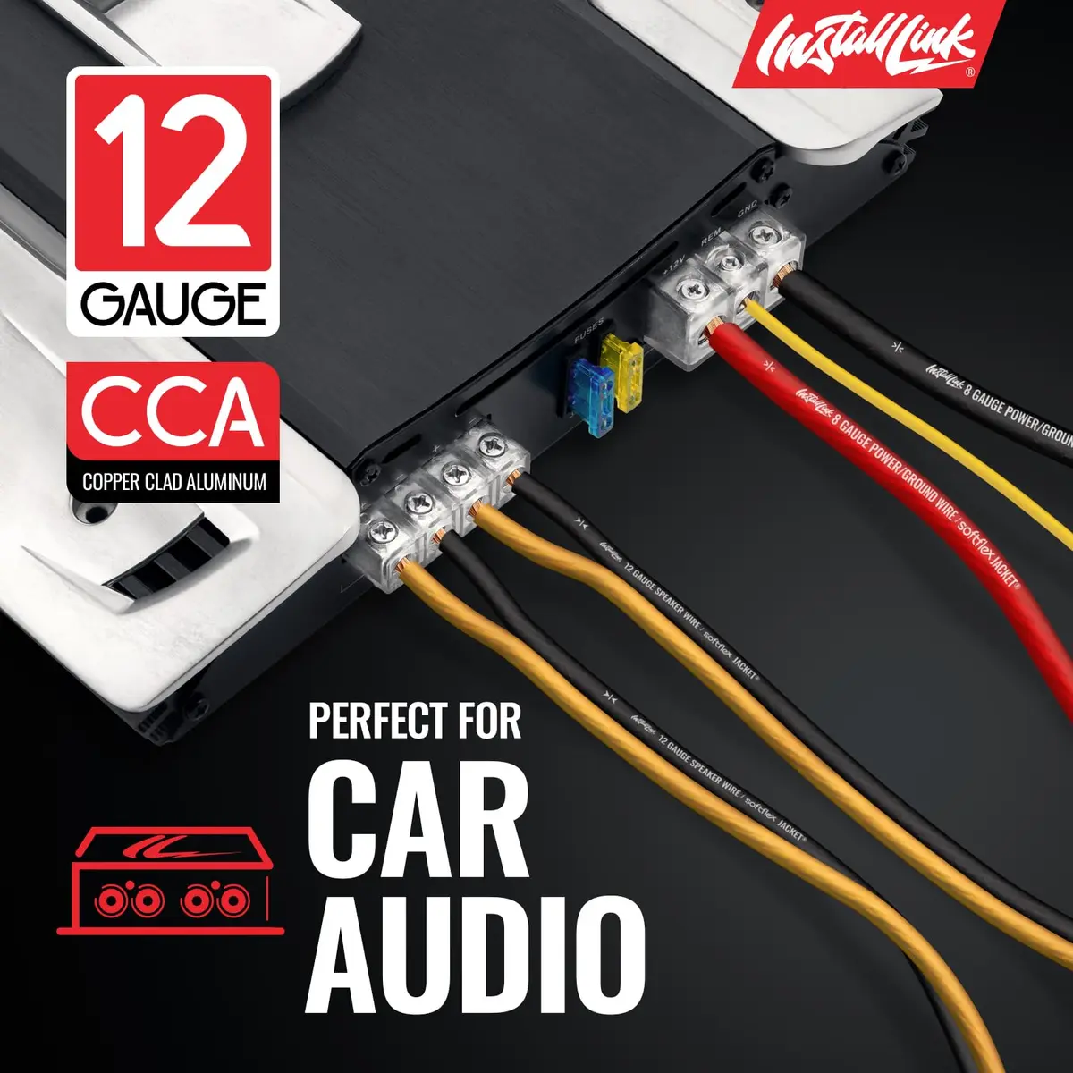 Install Link 12 AWG Gauge Speaker Wire 100 Feet (30.5m) | CCA Copper Clad Aluminum for Home Theater & Car Audio - view 4