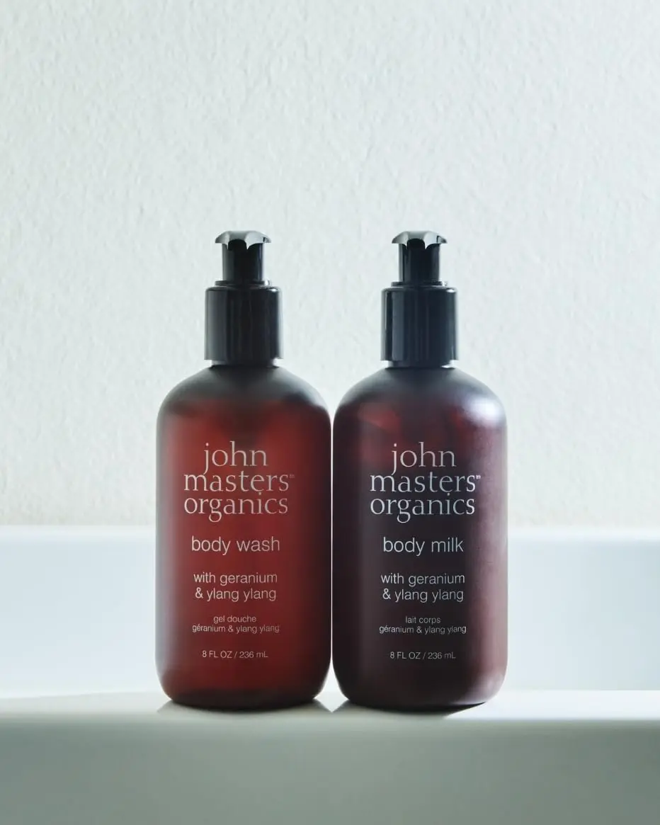 john masters organics Body Wash with Geranium & Ylang Ylang | Gentle Organic Skin Cleanser for All | 8 Fl Oz - view 4