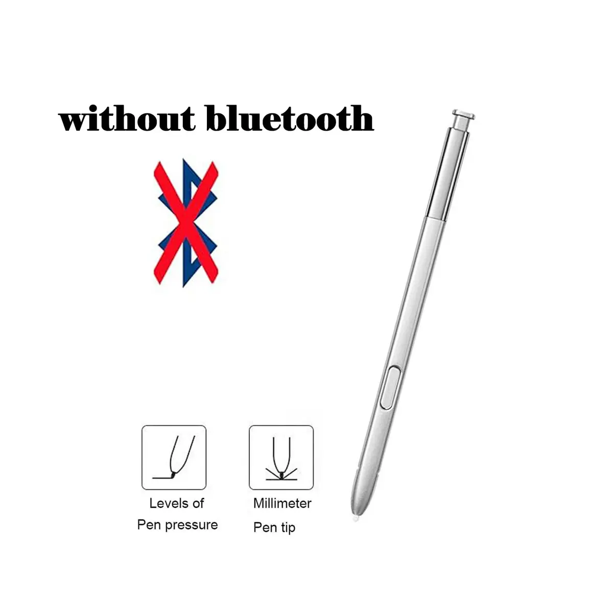 Alovexiong Silvery Input Pen Replacement for Samsung Galaxy Note 8 | 4096 Pressure Levels - view 2