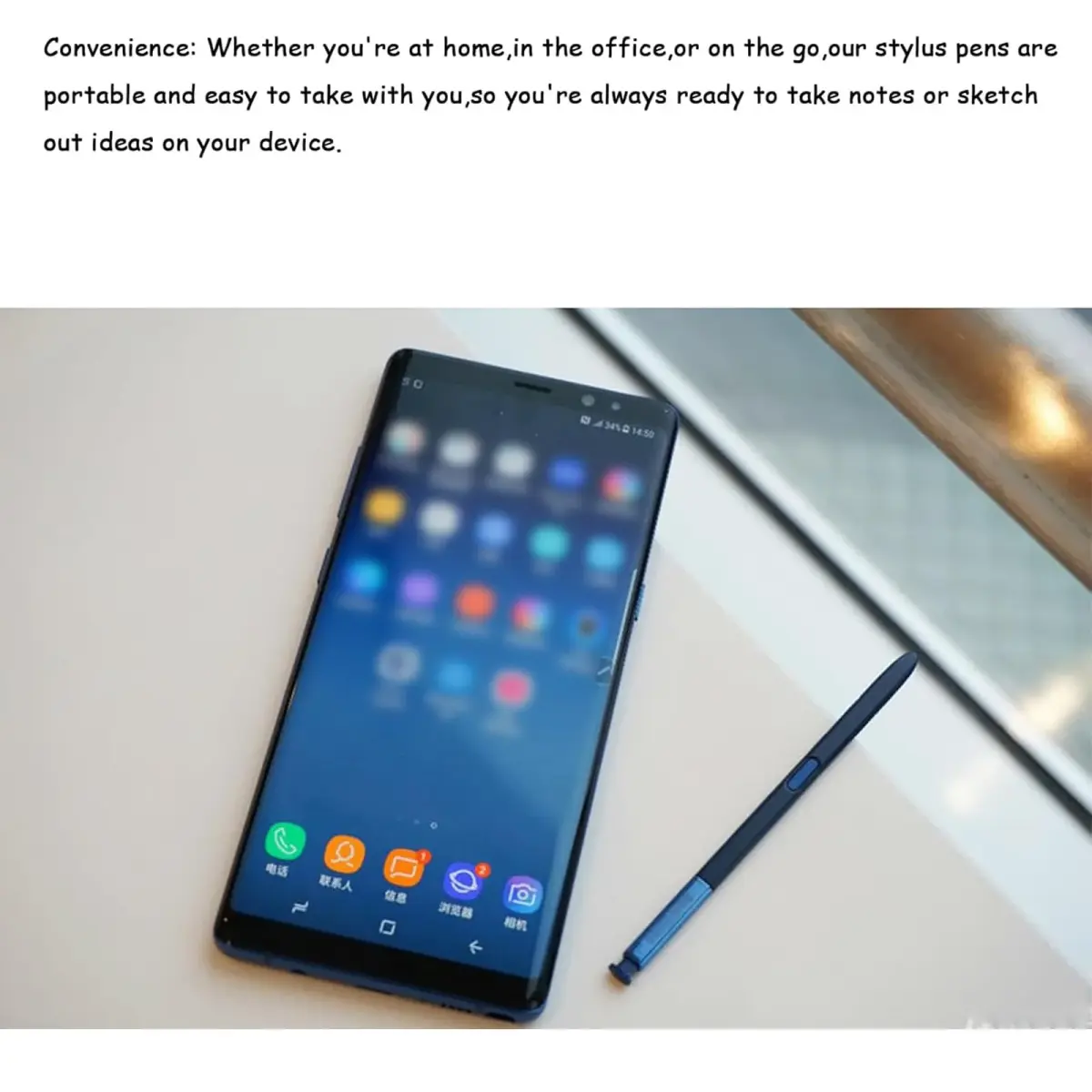 LiXiongBao Blue S Pen Replacement for Samsung Galaxy Note 8 Stylus Pen | Compatible with Note 8 Models - view 3
