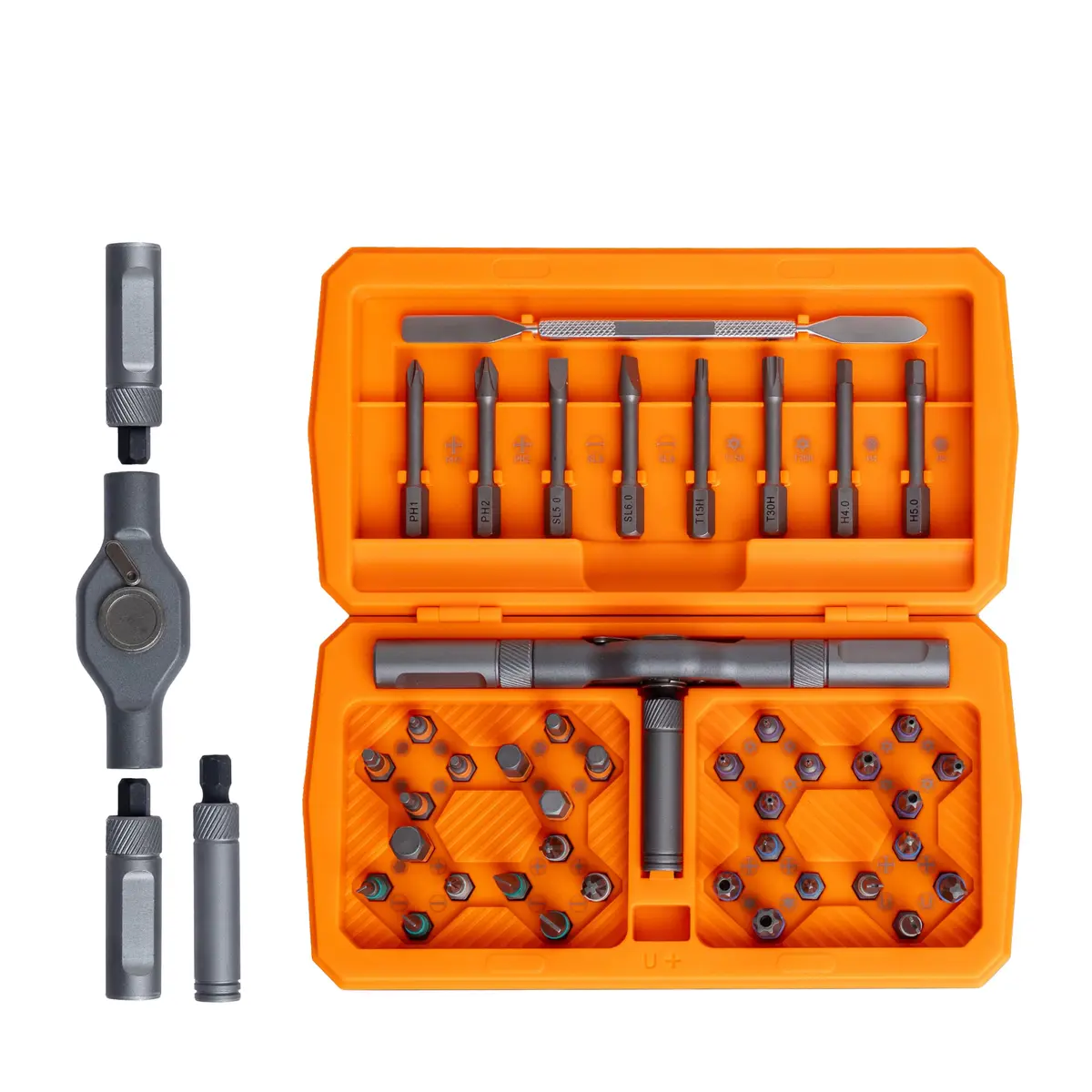 ANVANNA Ratchet Screwdriver Set, Magnetic Tool Kit for DIY & Professionals, 42 Bits, Compact & Portable (0.45kg, 16×9.5×3.9 in) - main product image