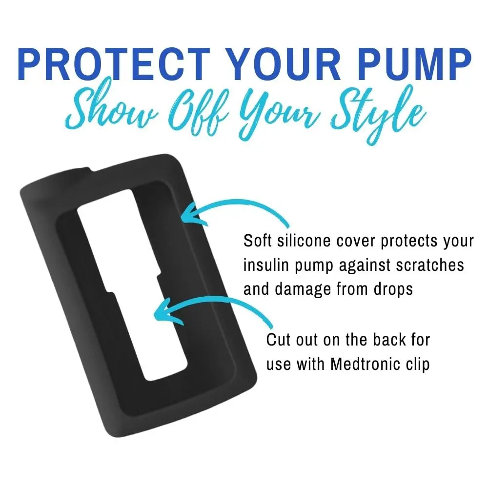 Sugar Medical Silicone Protective Cover for Medtronic MiniMed 630G/640G/670G/770G Insulin Pumps | Black, 1-Pack - view 2