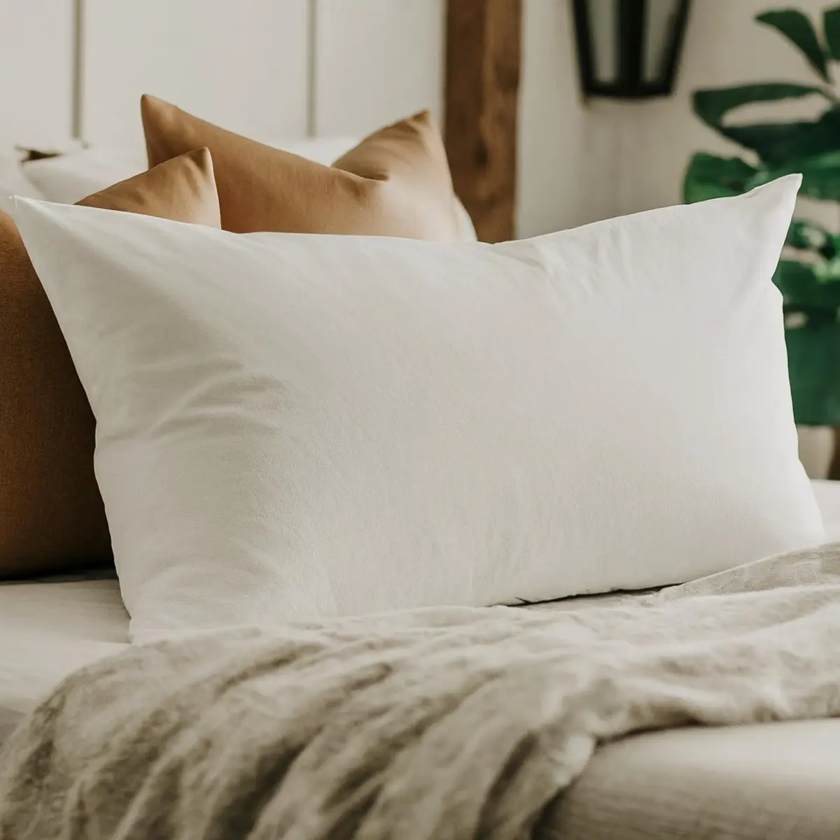 DaDa Bedding 20x28 Pillow Insert | Medium Firm, Premium Polyester, Support for Side & Back Sleepers - view 5