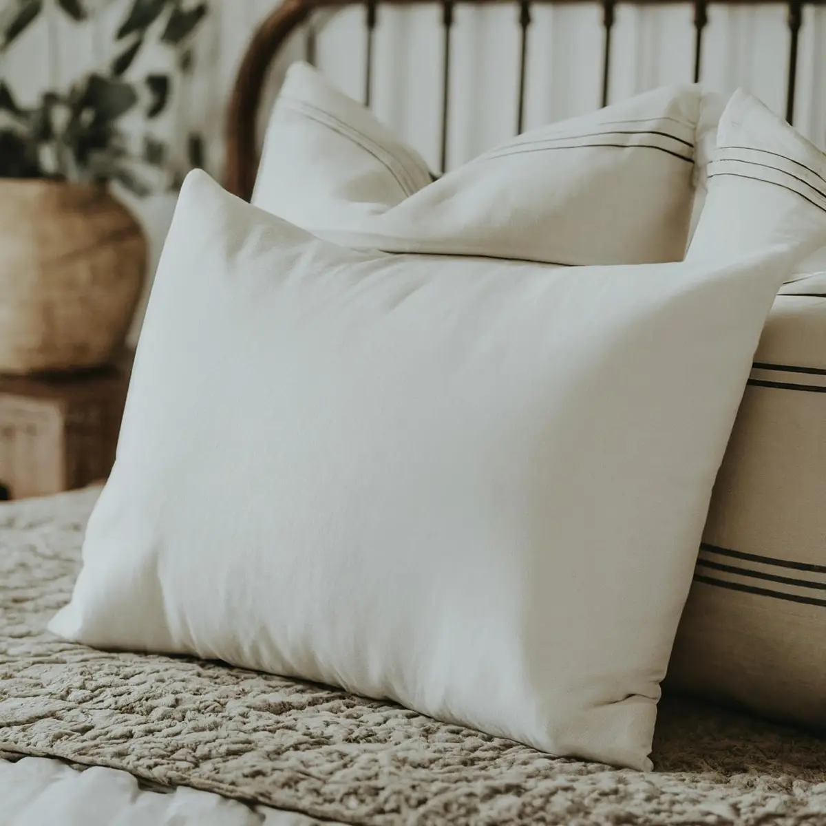 DaDa Bedding 20x28 Pillow Insert | Medium Firm, Premium Polyester, Support for Side & Back Sleepers - view 4
