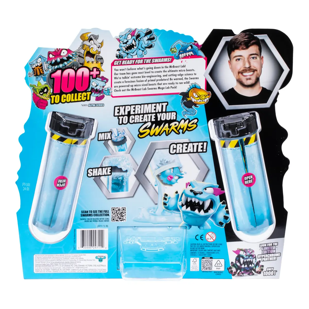 MrBeast Lab Swarms Mega Lab 12 Pk Hard Boiled | Science Toy Figure with Special Edition Panther - view 4