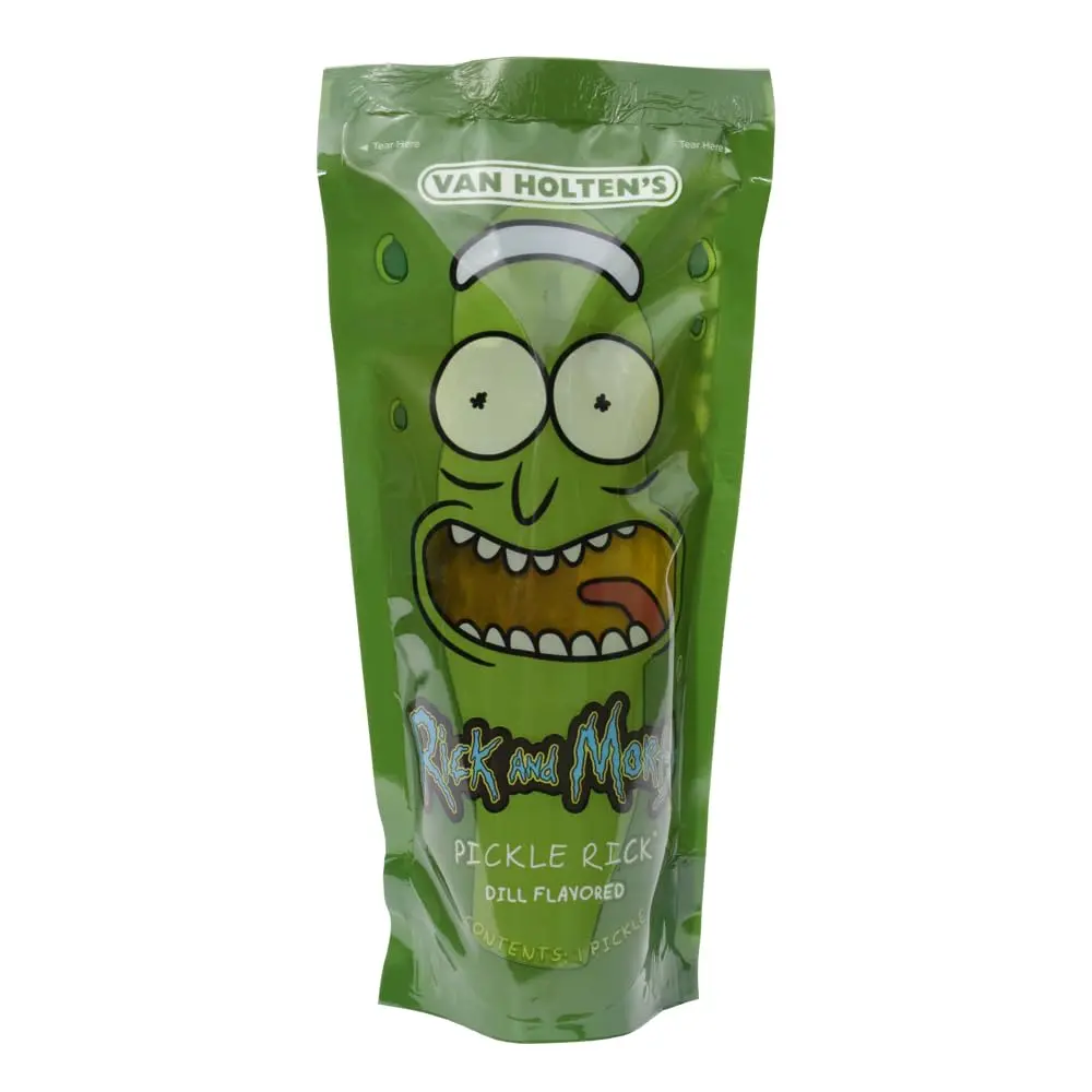 Van Holten's Pickles Pickle Rick Pouch 12 Pack | Gluten-Free, Kosher, Low Carb, Homegrown in Wisconsin - view 2