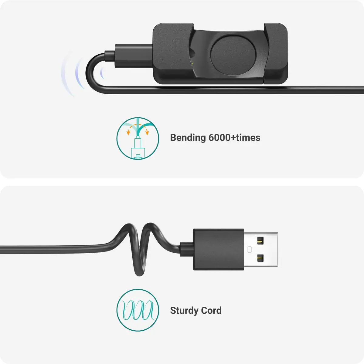 TUSITA Charger Cable Compatible with Withings Scanwatch 2 | 1M Fast Charging - view 3