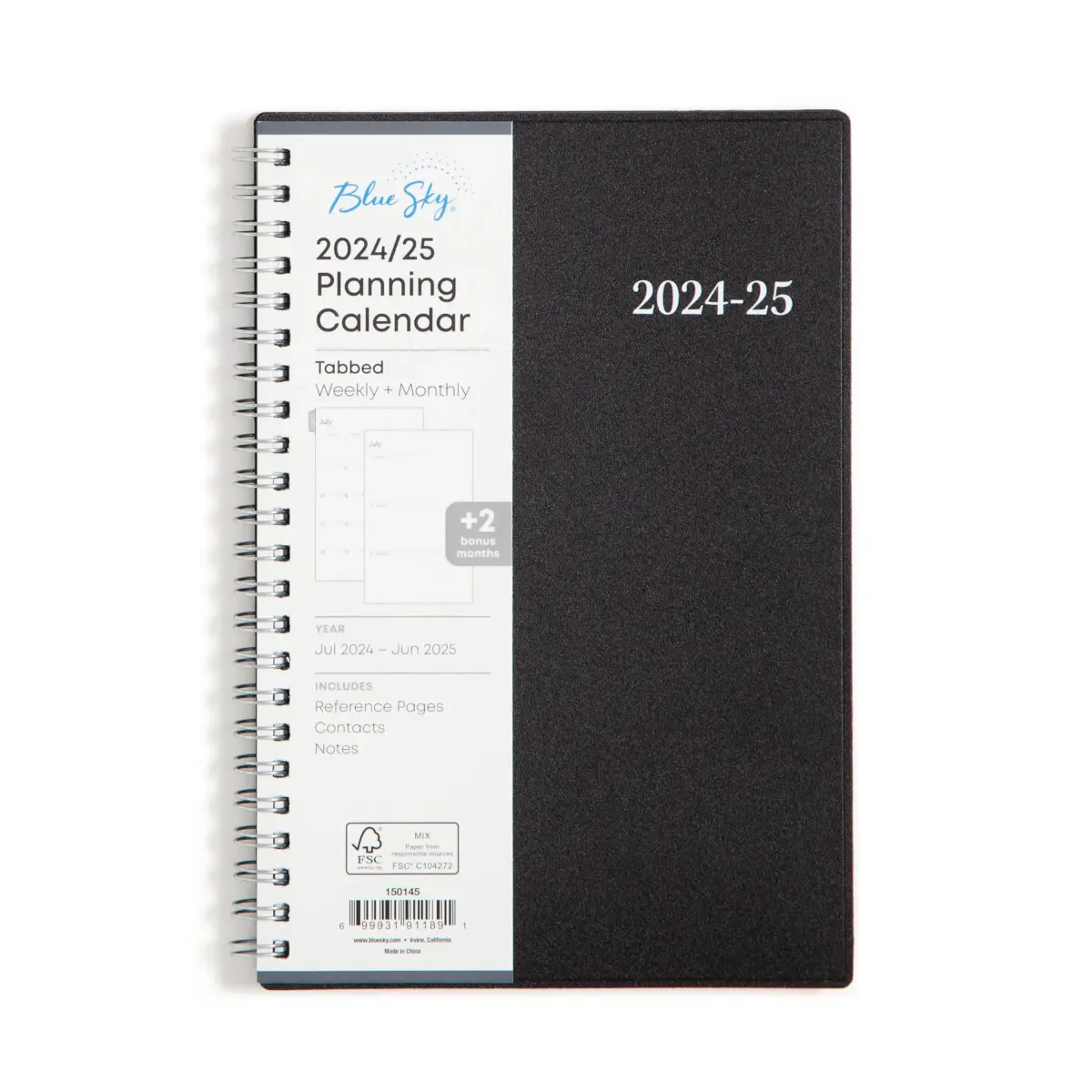 Blue Sky 2024-2025 Academic Year Weekly and Monthly Planner, 5" x 8" | Professional Planning for Students & Office - main product image