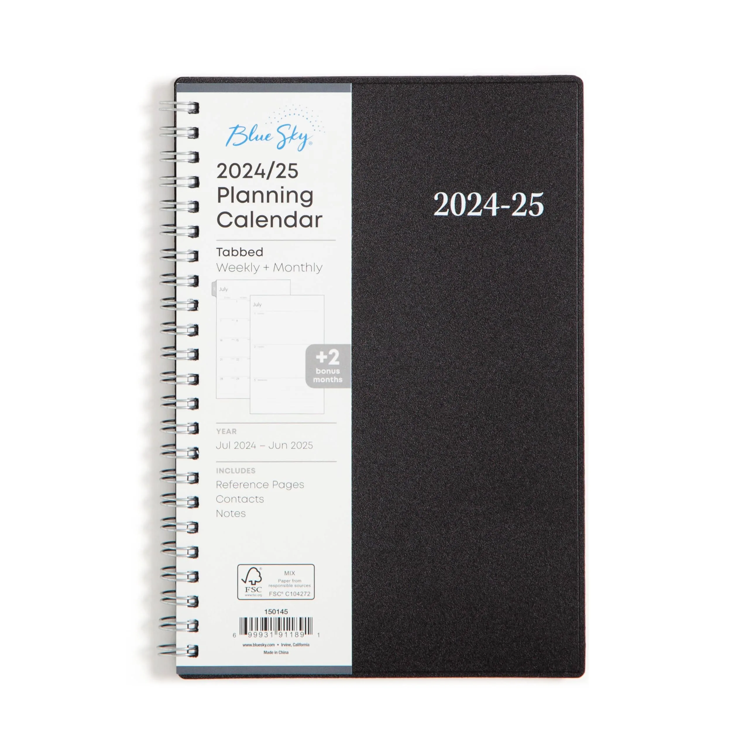 Blue Sky 2024-2025 Academic Year Weekly and Monthly Planner, 5" x 8" | Professional Planning for Students & Office - main product image