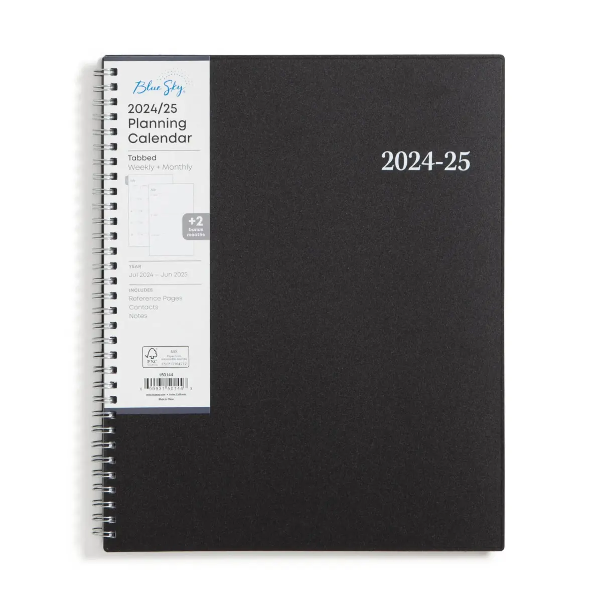 Blue Sky Enterprise Academic Year Weekly and Monthly Planner 8.5" x 11" | Professional Organization for Students & Office - main product image