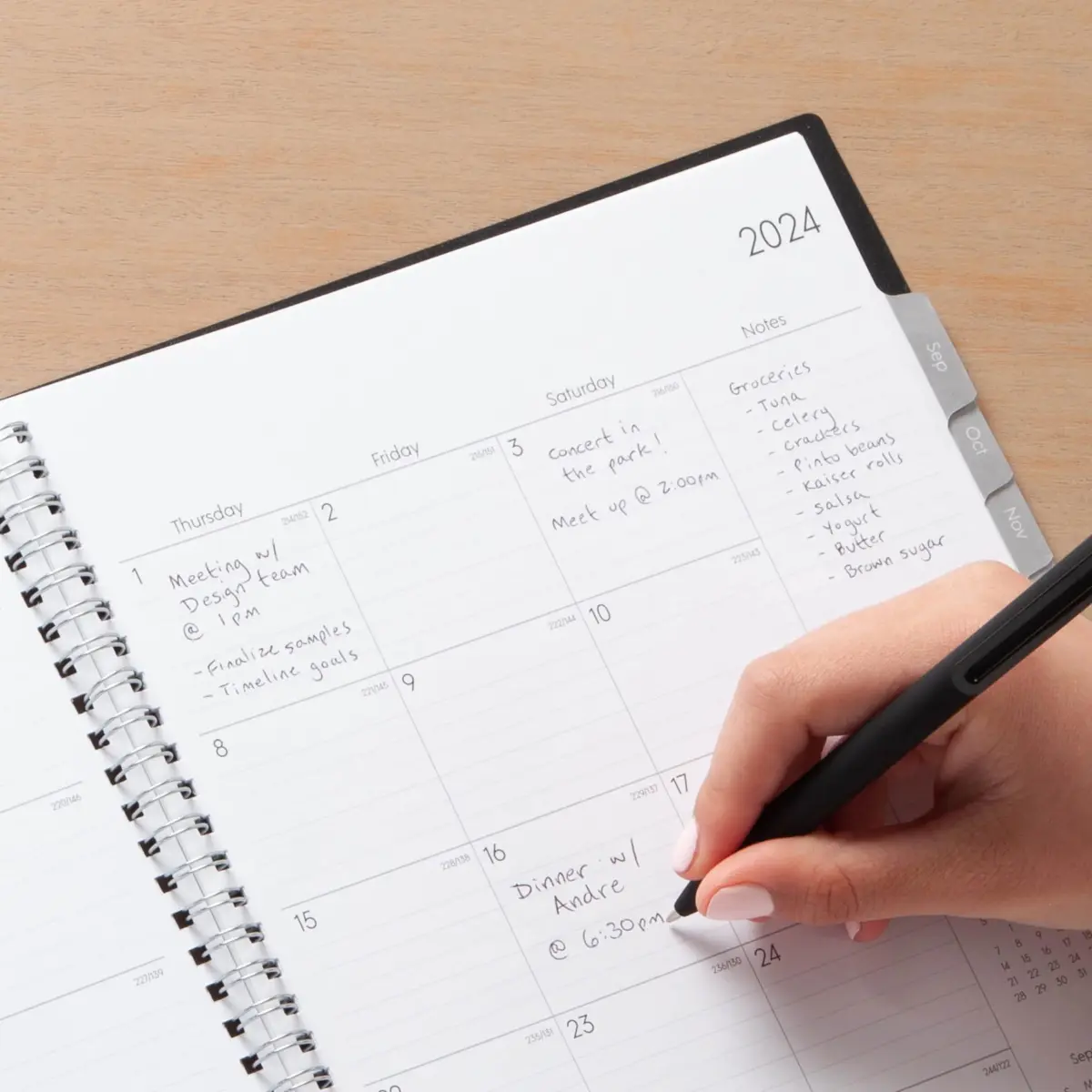 Blue Sky Enterprise Academic Year Weekly and Monthly Planner 8.5" x 11" | Professional Organization for Students & Office - view 7