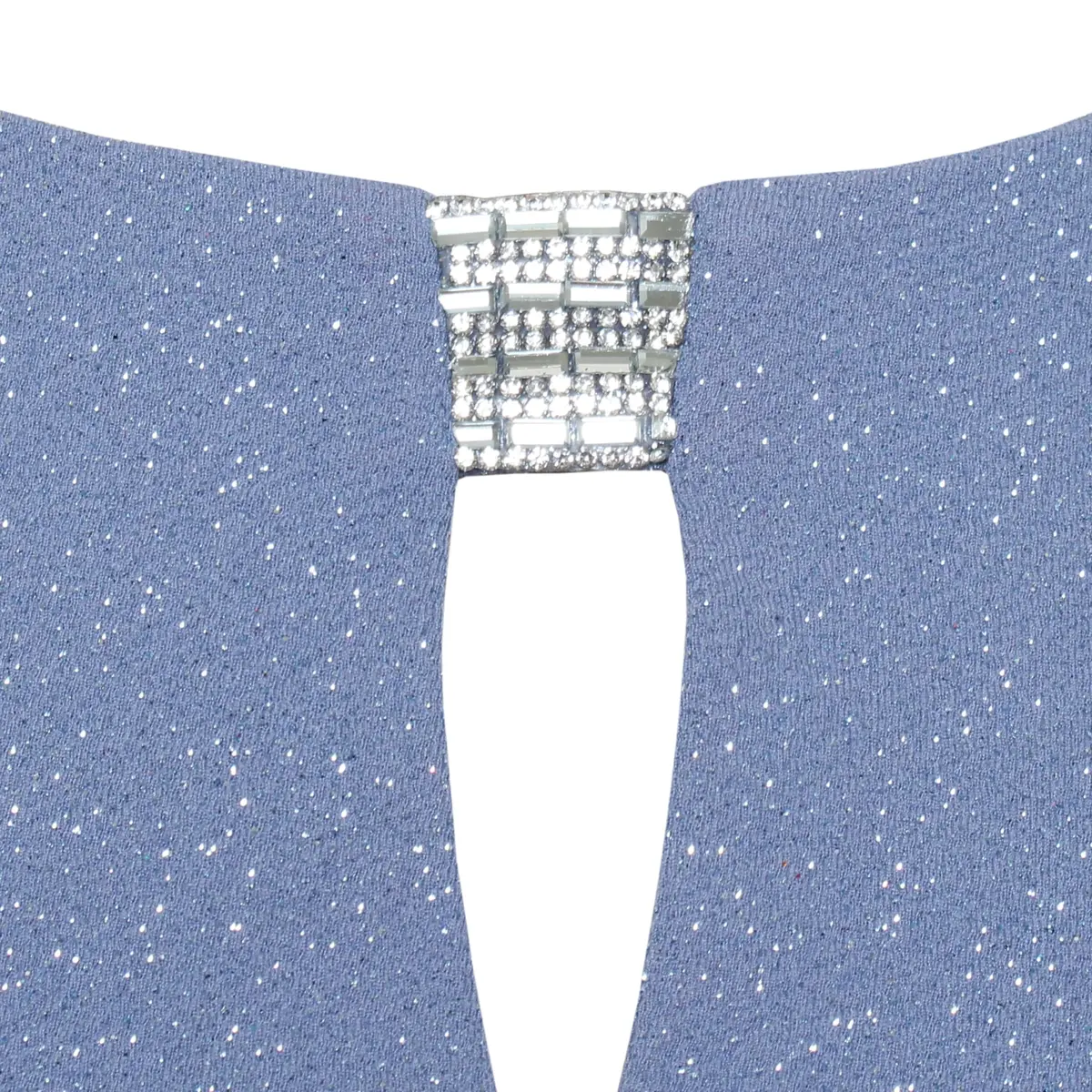 S.L. Fashions Women's Short Bolero Jacket Dress with Embellished Cutout (Petite and Regular Sizes), Periwinkle, 6P | Elegant Two-Piece Ensemble - view 3
