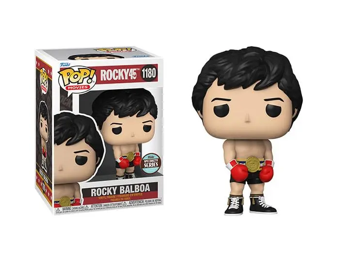 Funko Pop Rocky 45th Anniversary + Protector: Pop! Movies Vinyl Figure (Gift Set Bundled with ToyBop Box Protector Collector Case) (Specialty Series Rocky Balboa Gold Belt Black Shorts) | 3¾ Inch Collectible - view 2
