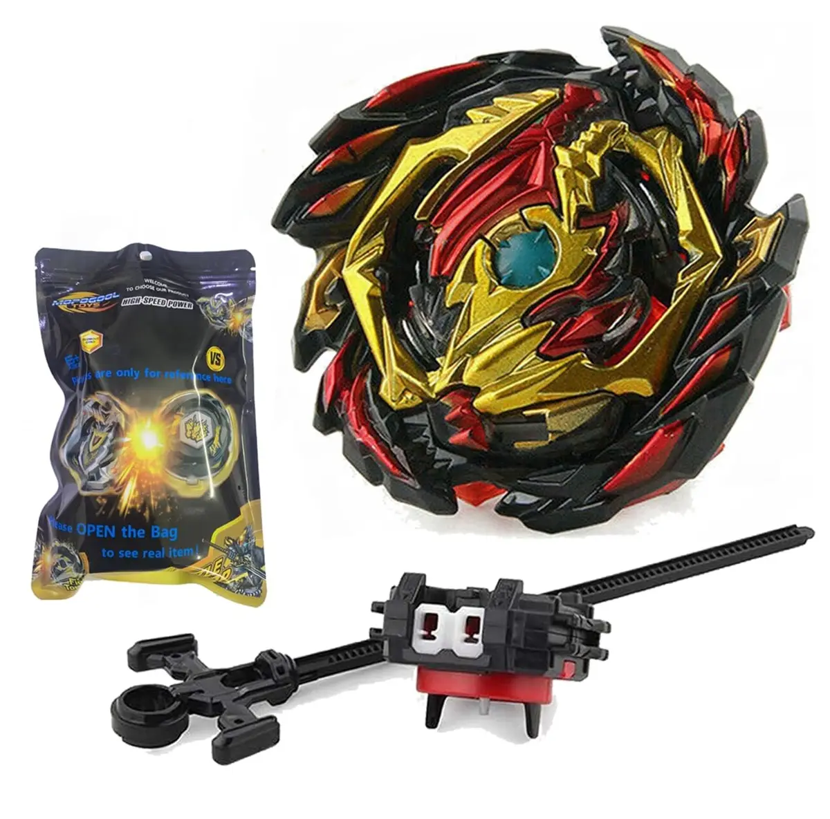 Absdcom Venom Diabolos B-145 Battling Tops Starter Set with Launcher | Educational Toy for Kids 6+ - view 3