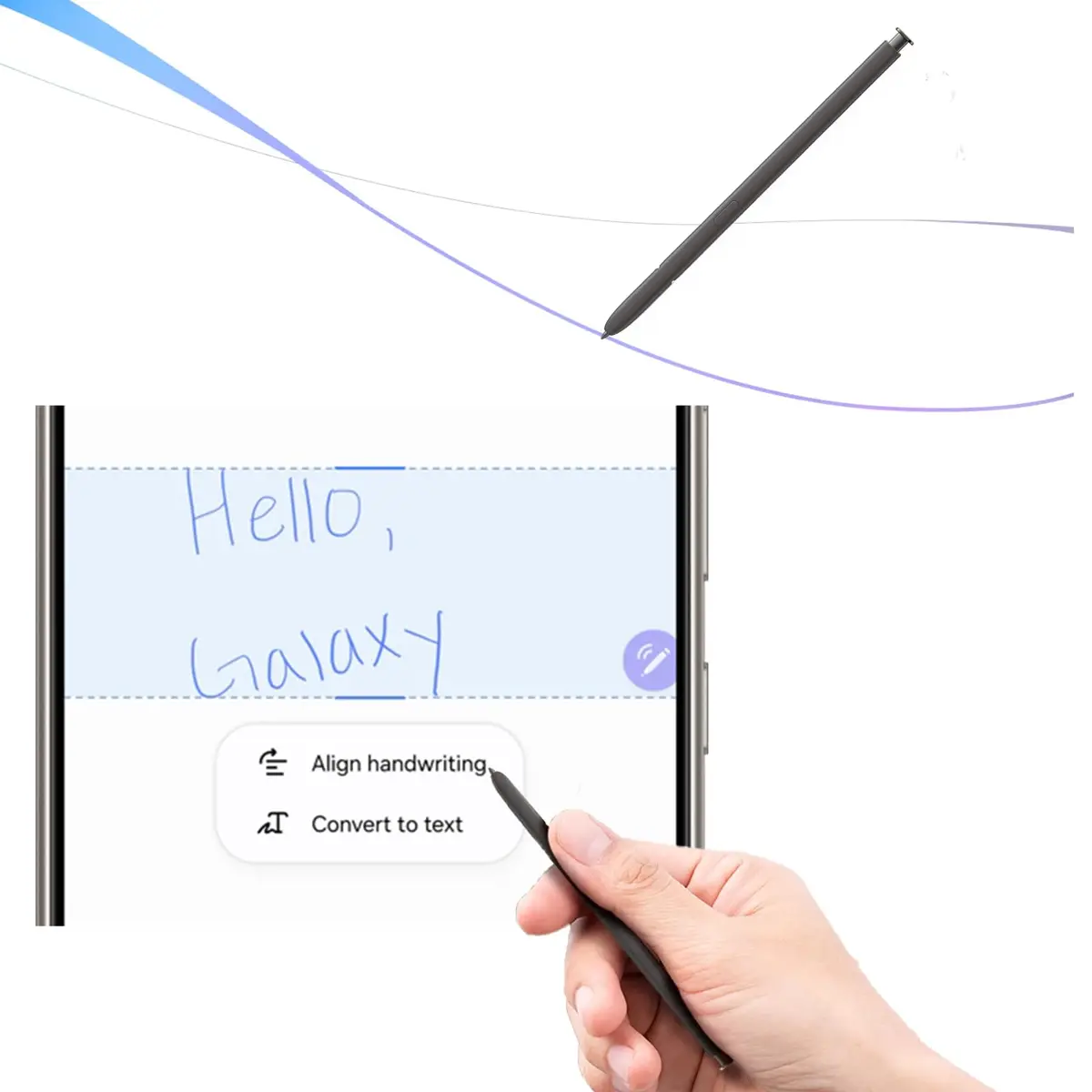 LiXiongBao S24 Ultra S Pen Replacement for Samsung Galaxy S24 Ultra, Dark Gray | 4096 Pressure Levels, Precise Control - view 3