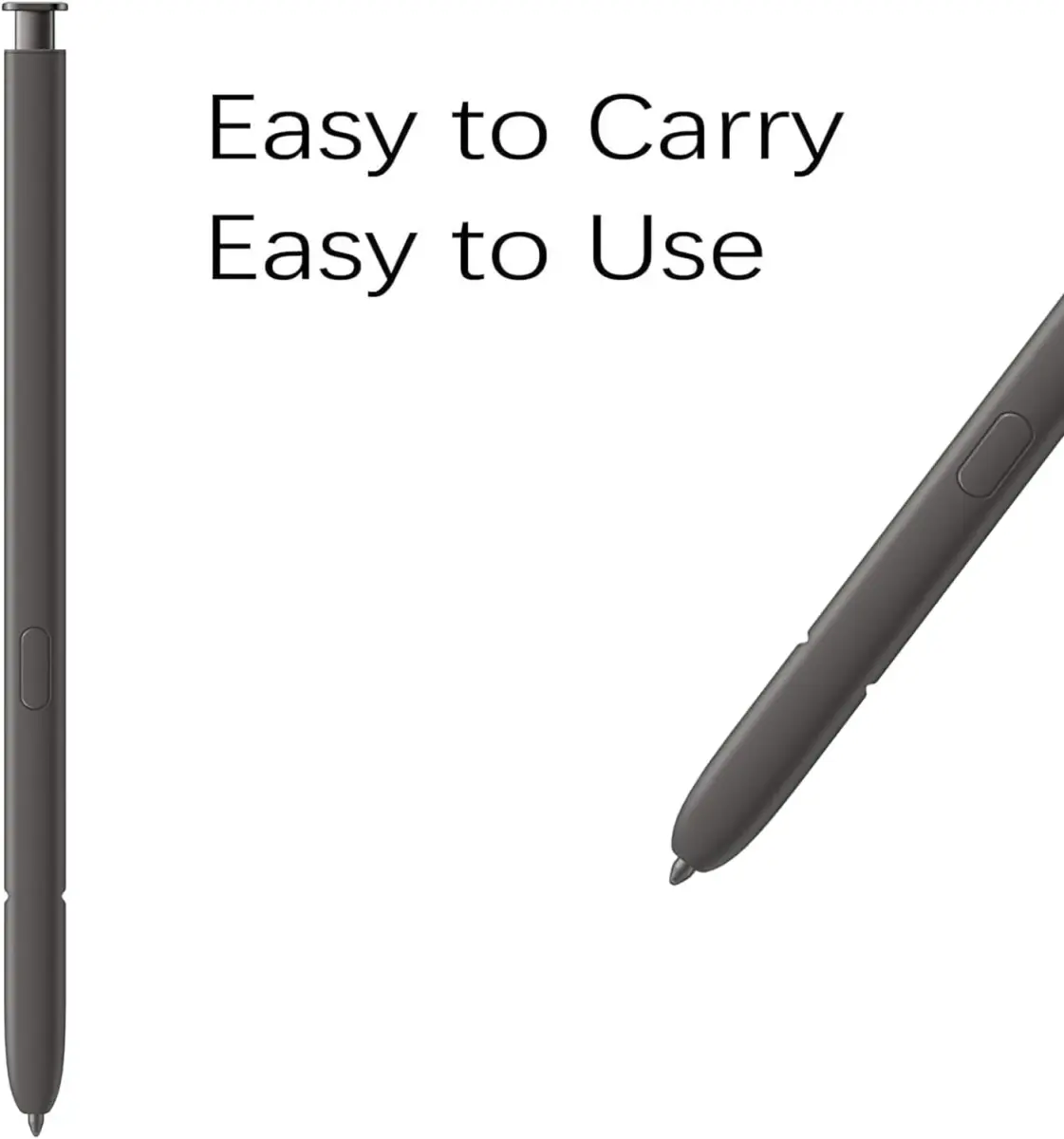 Peixiong S24 Ultra S Pen Replacement for Samsung Galaxy S24 Ultra 5G, 4096 Pressure Levels, Dark Gray | Plastic Body, No Bluetooth - view 3