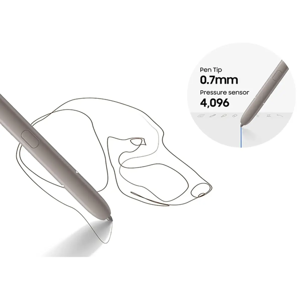 Peixiong S Pen for Samsung Galaxy S24 Ultra Stylus Pen | 4096 Pressure Sensitivity - view 6