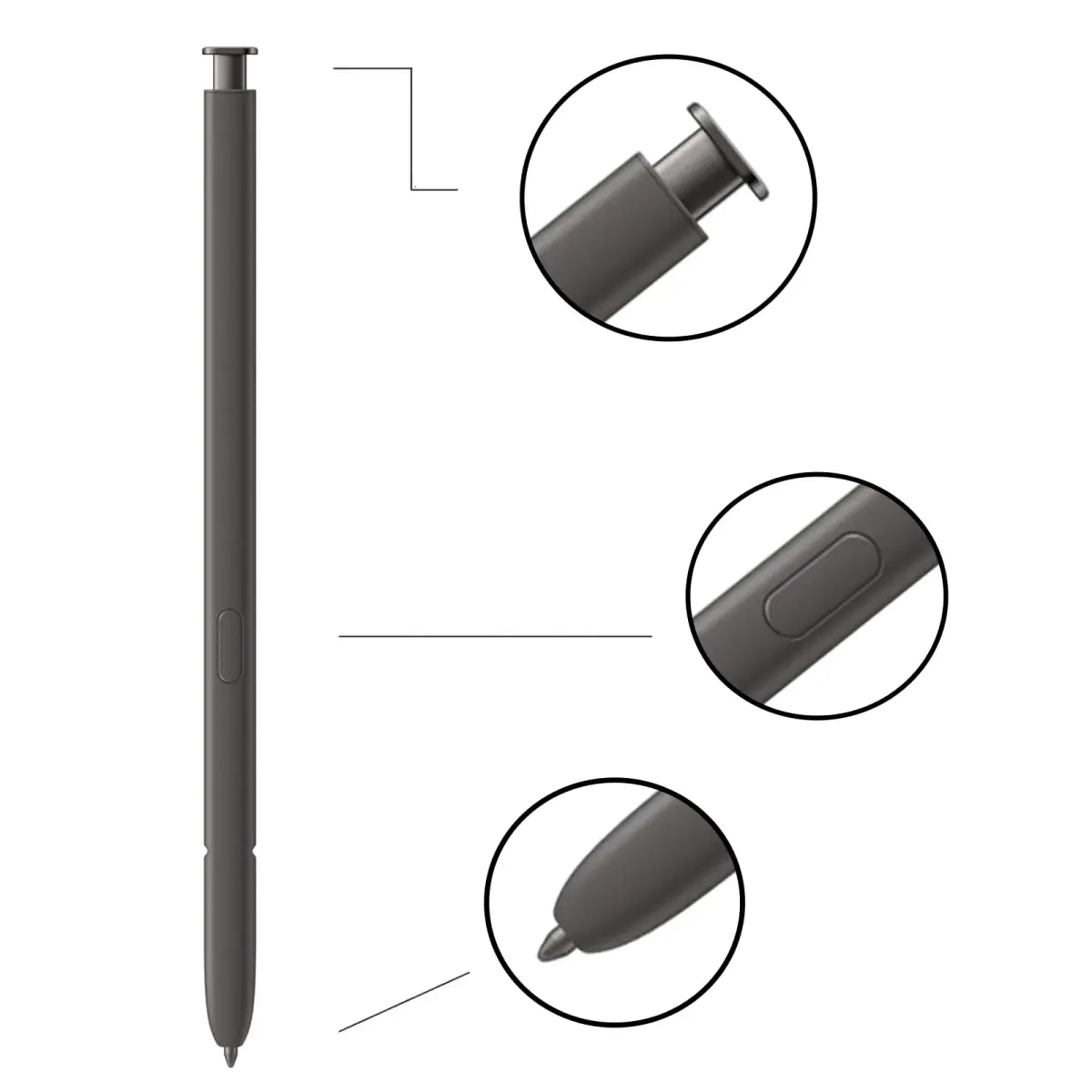 Dakexiong S24 Ultra S Pen for Samsung Galaxy S24 Ultra Stylus Pen Replacement (Dark Gray) - view 2